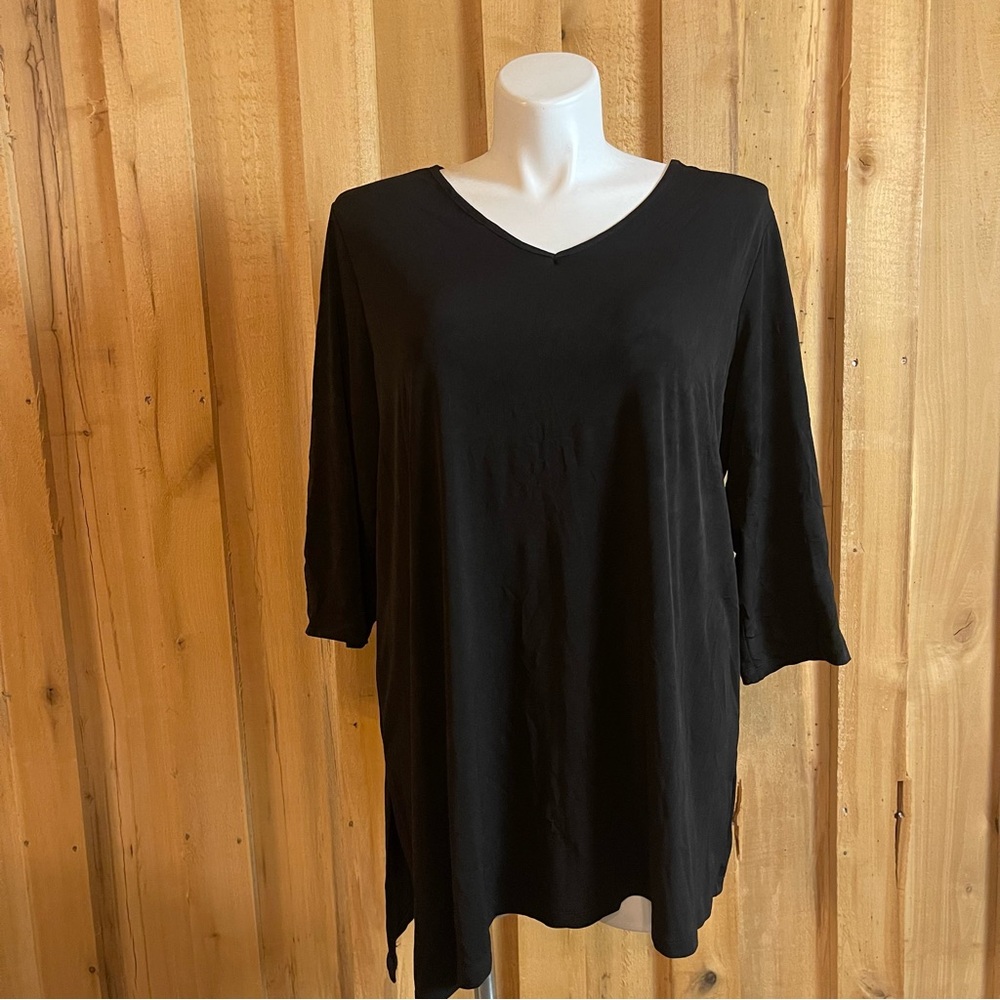 Susan Graver Women’s Plus Size 3/4 Length Sleeves Size 1X